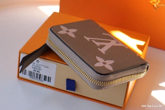 Aaa replica bags LOUIS PURSE VUITTON ZIPPY COIN 0812
